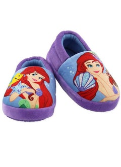 Disney Disney Princess Ariel The Little Mermaid Girls Toddler Plush Aline Slippers (7-8 M US Toddler, Violet)  - Image 4