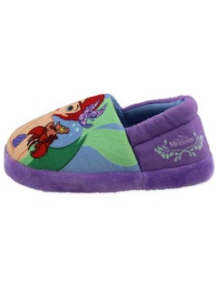 Disney Disney Princess Ariel The Little Mermaid Girls Toddler Plush Aline Slippers (7-8 M US Toddler, Violet)  - Image 3