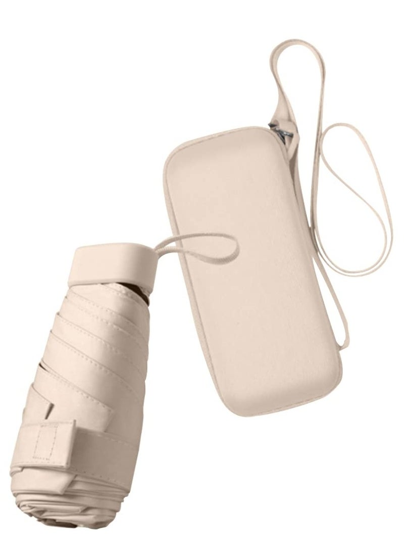 مظلات قابلة للطي للسفر، مظلة شمس ومطر للمشي مع حقيبة، مظلة UV مدمجة للشمس والمطر، خفيفة الوزن وقابلة للحمل، مظلة مقاومة للرياح لحماية UV للنساء والرجال - Image 1