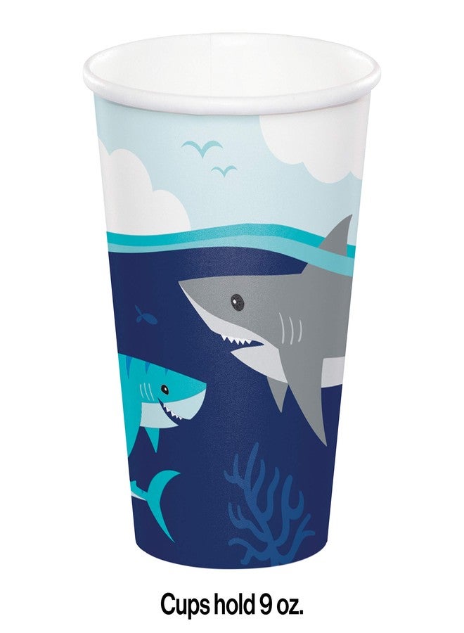 CREATIVE CONVERTING Shark Party Paper Cups, 8 ct - Image 2