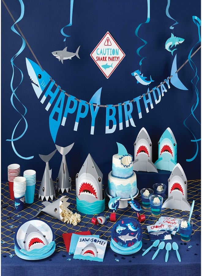 CREATIVE CONVERTING Shark Party Paper Cups, 8 ct - Image 3