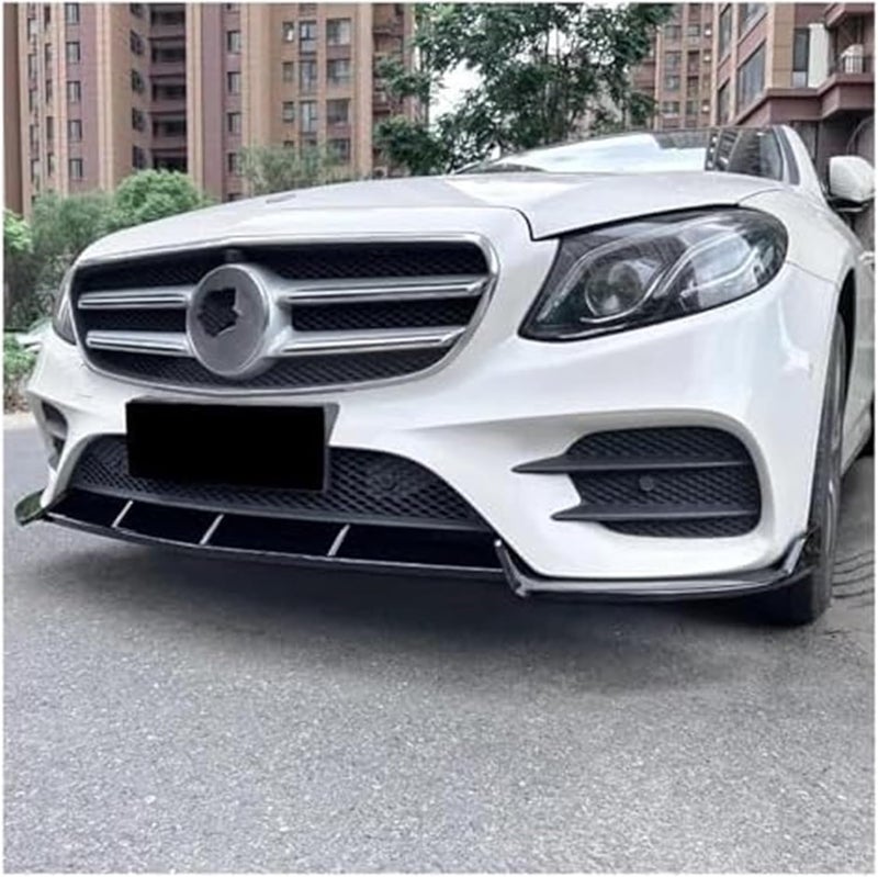 QASULER Front Bumper Lip Diffuser for Benz E-Class - Image 3