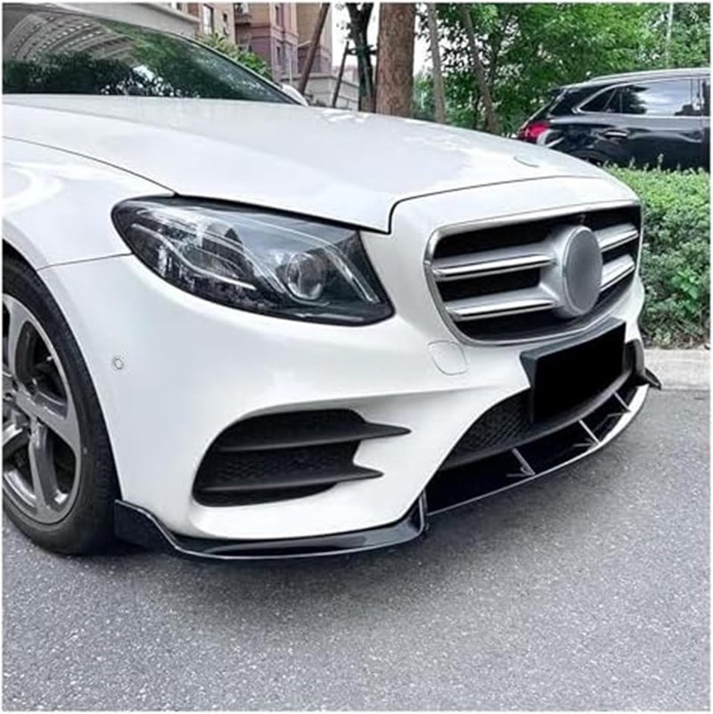 QASULER Front Bumper Lip Diffuser for Benz E-Class - Image 2