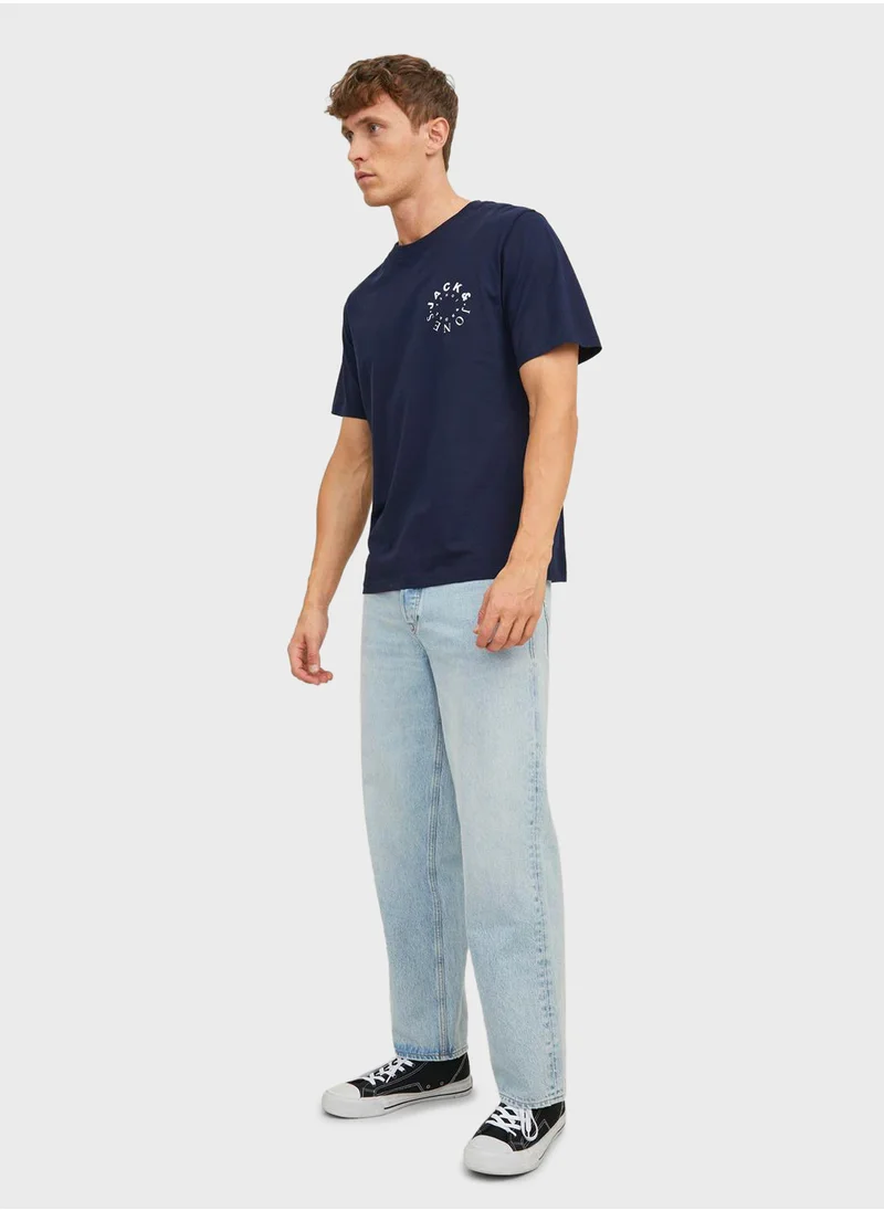 JACK & JONES Graphic Crew Neck T-Shirt