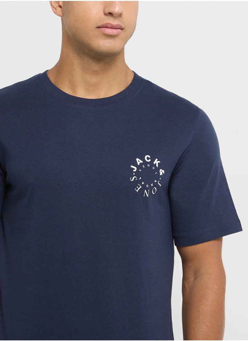 JACK & JONES Graphic Crew Neck T-Shirt