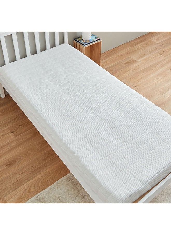 Home Box - Aster Lux Twin High Resilience Foam Roll Pack Mattress 200 x 12 x 120 Cm White - Image 1