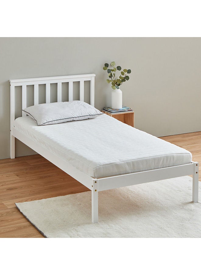 Home Box - Aster Lux Twin High Resilience Foam Roll Pack Mattress 200 x 12 x 120 Cm White - Image 1