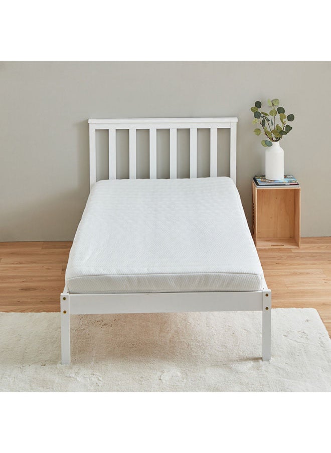 Home Box - Aster Lux Twin High Resilience Foam Roll Pack Mattress 200 x 12 x 120 Cm White - Image 1