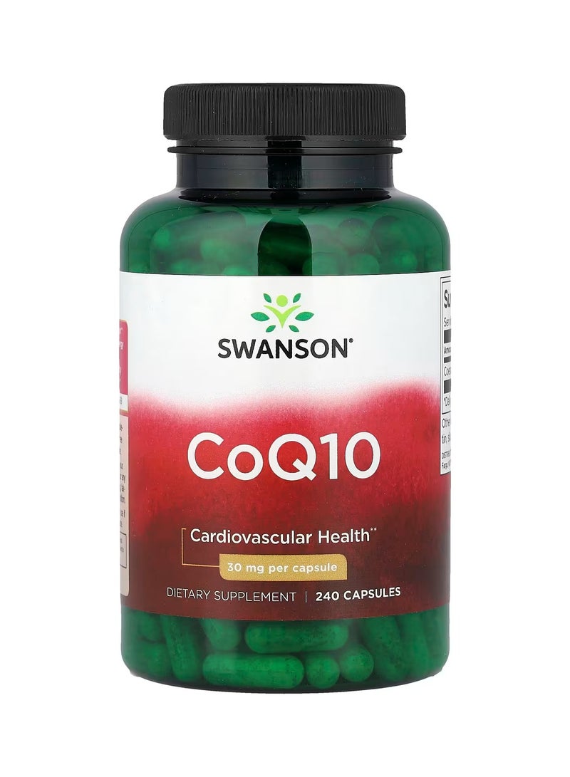 سوانسون، CoQ10، 30 ملغ، 240 كبسولة