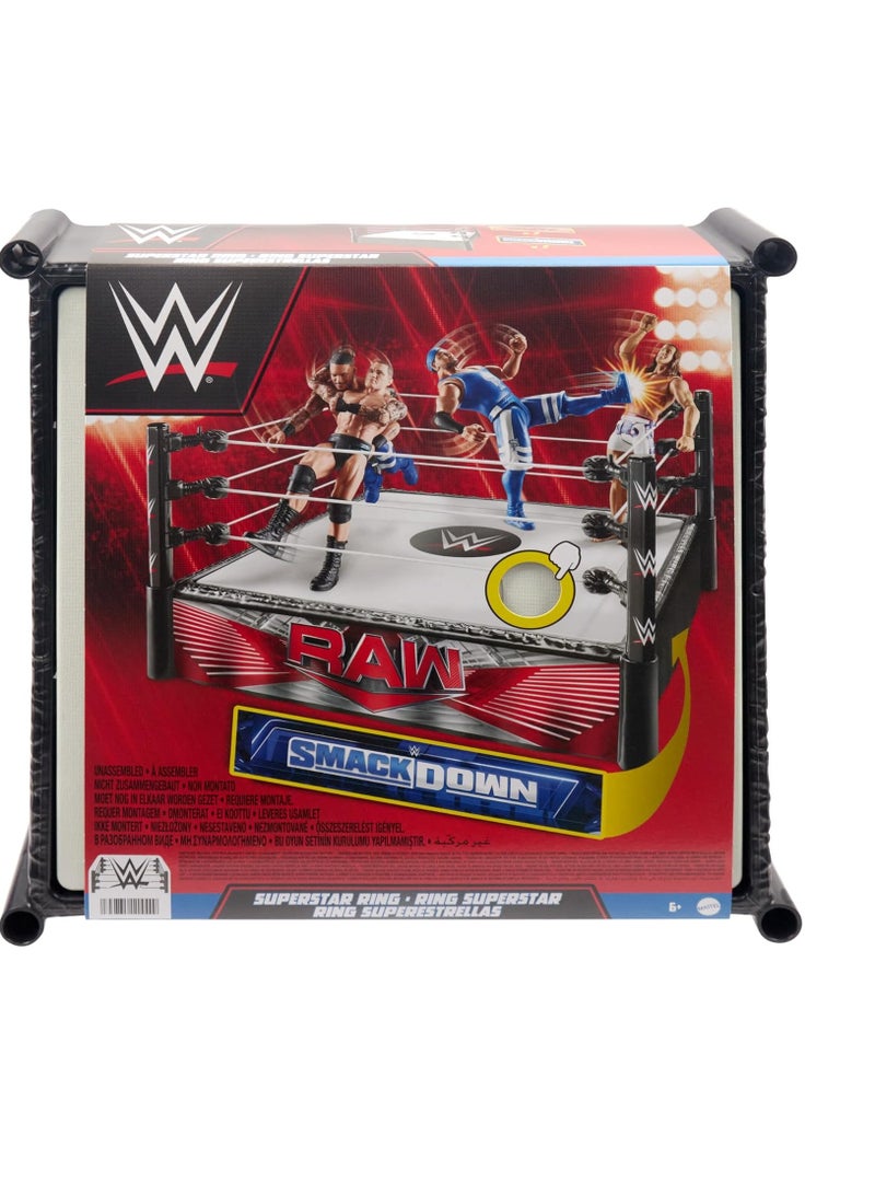 WWE Superstar Ring with Spring-Loaded Mat - Image 3