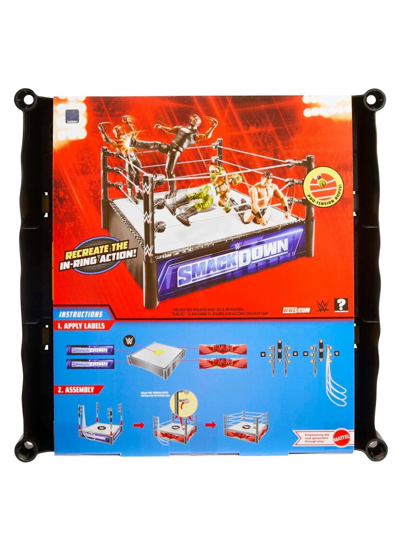 WWE Superstar Ring with Spring-Loaded Mat - Image 4