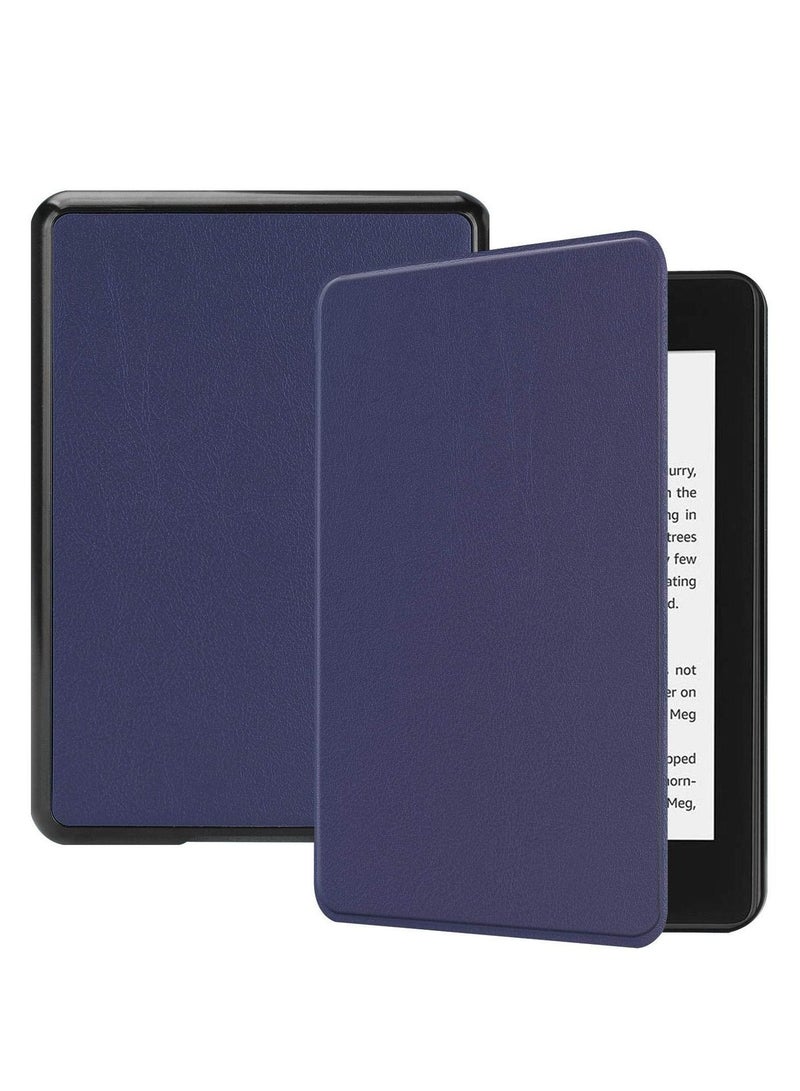 1Pcs Protective Cover Smart Cover for Kindle Paperwhite 4 10th 2018 Generation Case Waterproof E-Reader Cover Sleep/Wake Function (Blue) - Image 1