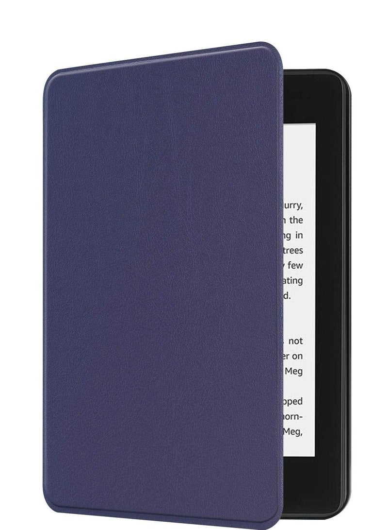 1Pcs Protective Cover Smart Cover for Kindle Paperwhite 4 10th 2018 Generation Case Waterproof E-Reader Cover Sleep/Wake Function (Blue) - Image 3