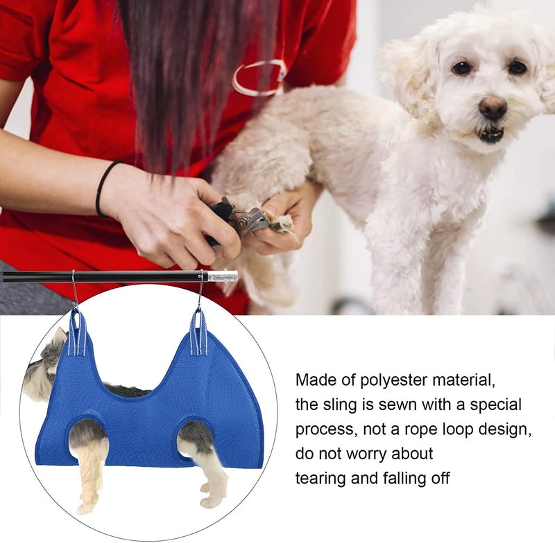 Glaceon Breathable Hammock for Cats and Dogs Pets Bathing Hammock Macrame Cat Hammock Dog Holder for Nail Trimming Cat Grooming Hammock Macrame Decor Portable Accessories - Image 3