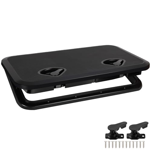 CLLOMAGY 24"x14" Boat Hatch Deck Access Lid,Marine Deck Access Hatch Door Cover for Bass/John/Fishing/Skiff/Sailboat/Yacht & RV/Camper Van,Durable&Weatherproof Boat Access Lid Cover-1PCS - Image 1