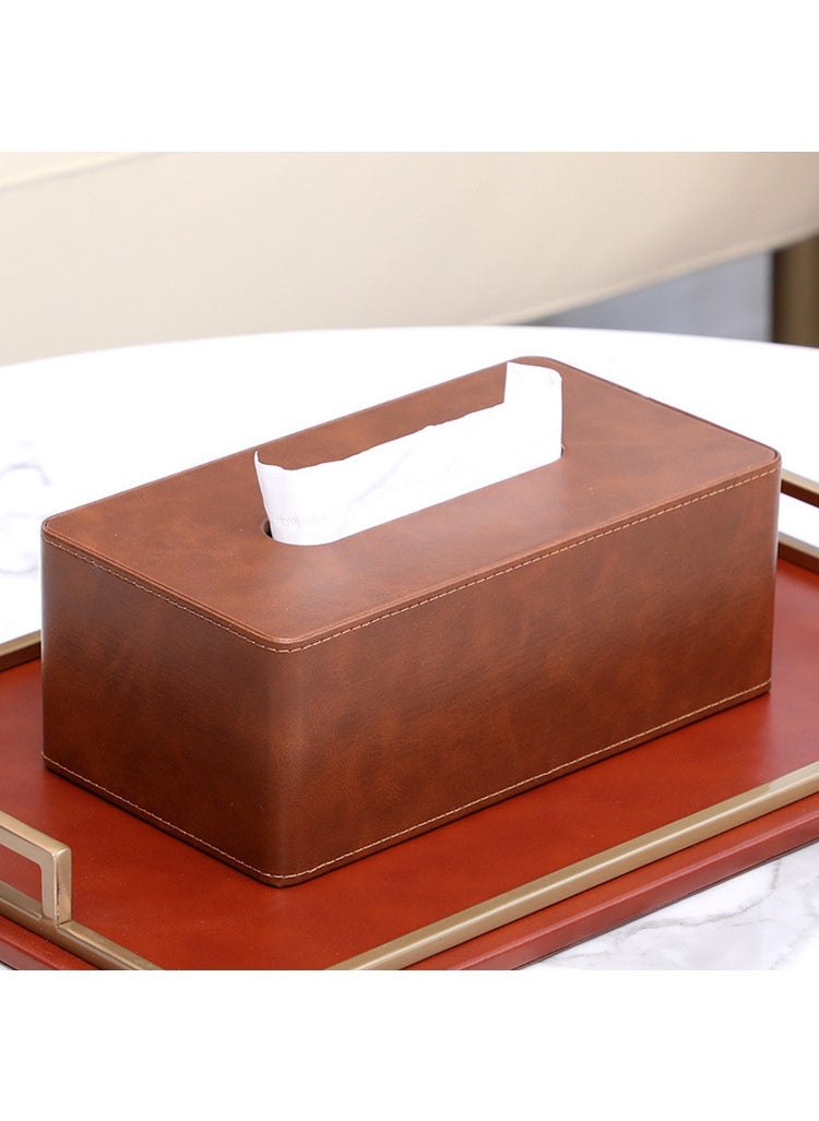 Generic Large Leather Tissue Box with Custom Logo Ink Marble Tissue Box-Large - Image 4