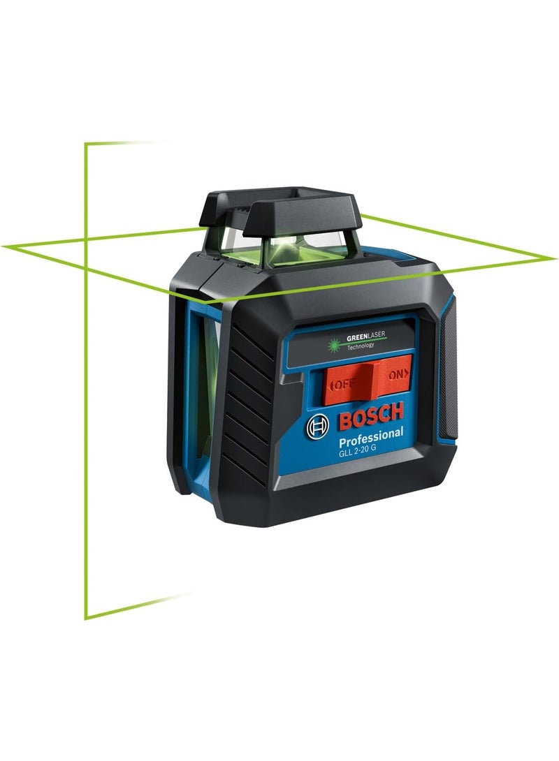 BOSCH Laser level, 2 lines, 20 meters, Bosch GLL 2-20 G - Image 1