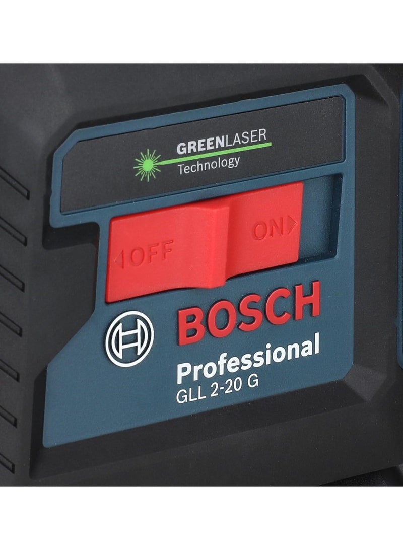 BOSCH Laser level, 2 lines, 20 meters, Bosch GLL 2-20 G - Image 2