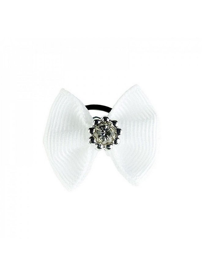 horze - HORZE Sparkling Mane Bows - White - One Size - Image 1