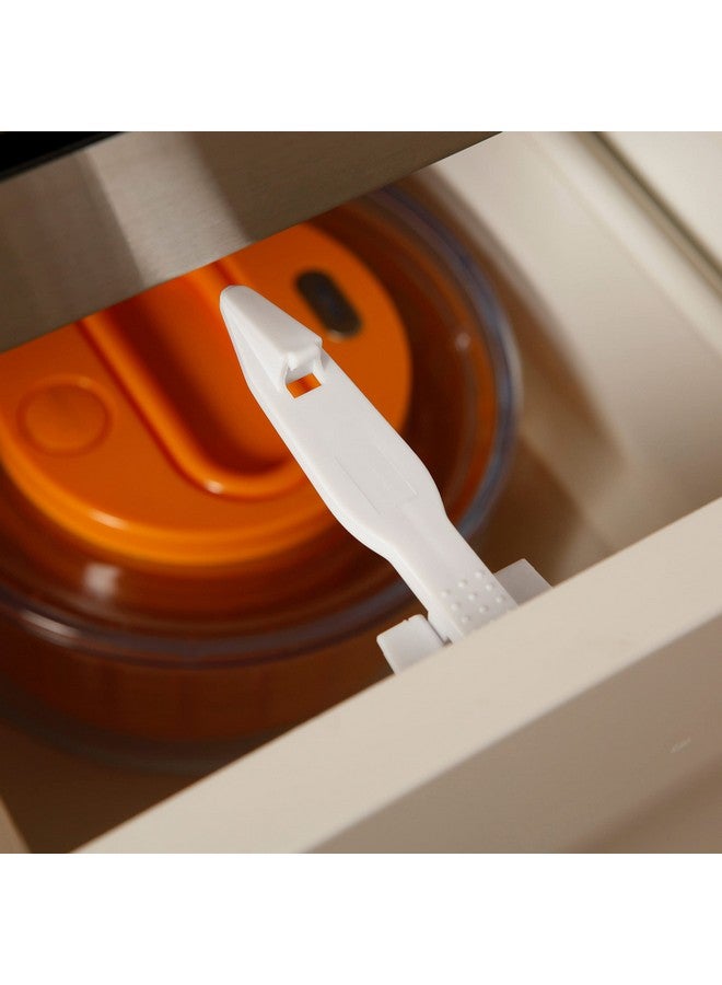 دريم بيبي أقفال دريم بيبي الزنبركية - أقفال أمان للأطفال للخزائن والأدراج والدواليب - بيضاء - عبوة من 10 قطع - Image 2