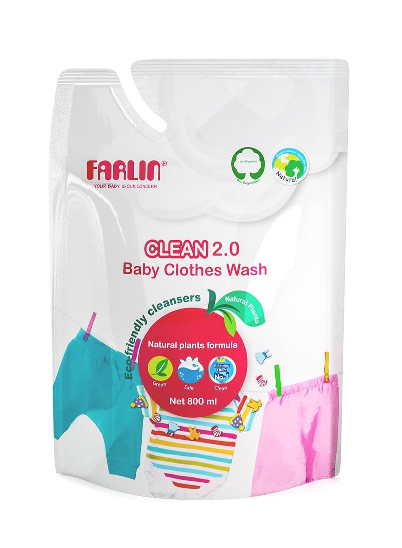FARLIN Clean 2.0 Baby Cloth Wash Detergent With Hypoallergenic, Free From Eczema, and Fluorescence - CB-10005 - Image 1