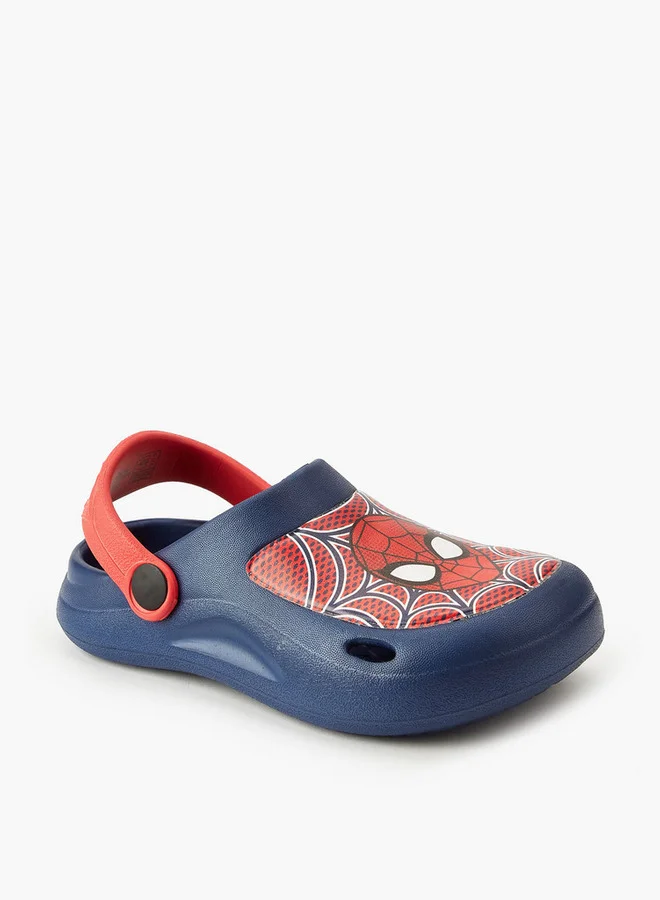مارفل Spider-Man Boys Printed Clogs with Backstrap