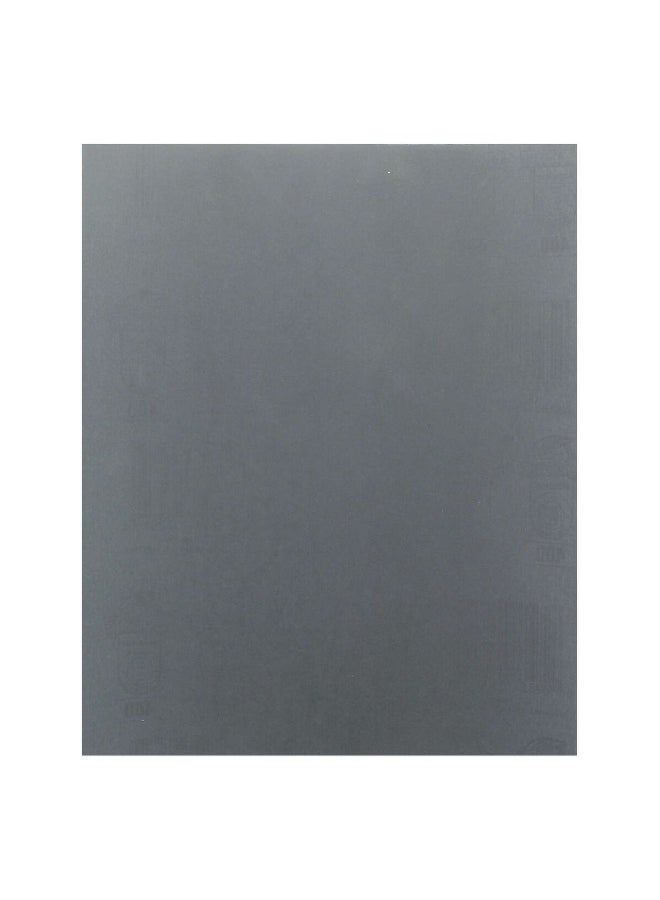 آيس ورق صنفرة مقاوم للماء مكون من 5 قطع من كربيد السيليكون بحبيبات متنوعة بعدد 400 حبة من باللون الاسود مقاس 9 x 11 انش 19807 - Image 3