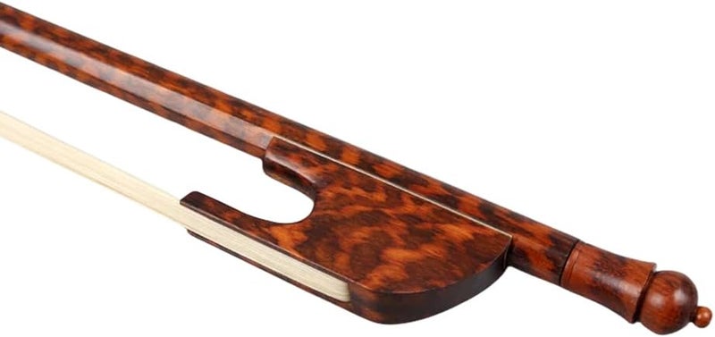 yinfente Violin Bow 4/4 Full Size Snakewood Baroque Style Outward timber Natural Bow Horse Hair Well Balance - Image 3