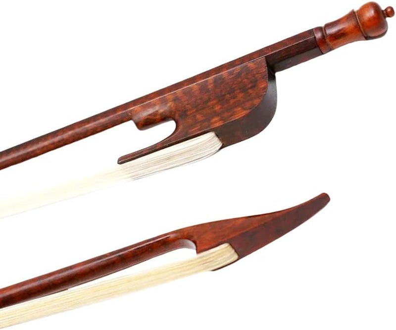 yinfente Violin Bow 4/4 Full Size Snakewood Baroque Style Outward timber Natural Bow Horse Hair Well Balance - Image 2