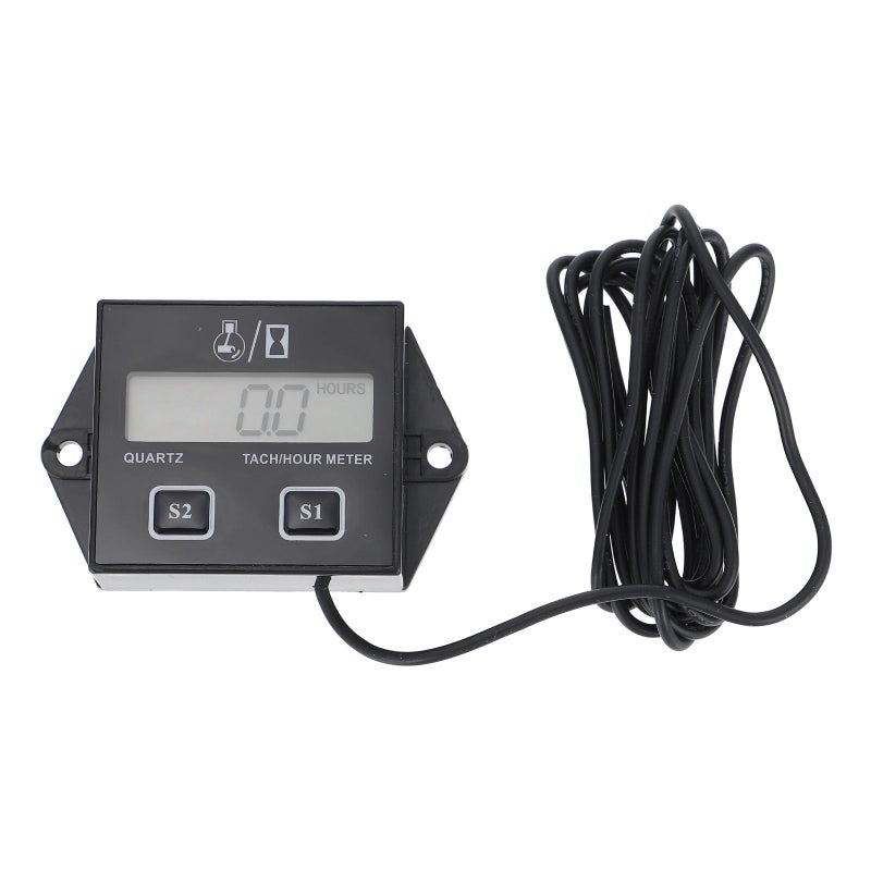 عداد سرعة رقمي مؤقت متر شاشة LCD حثي مؤقت محرك لمناشير المحركات جزازات العشب الدراجات النارية - Image 2
