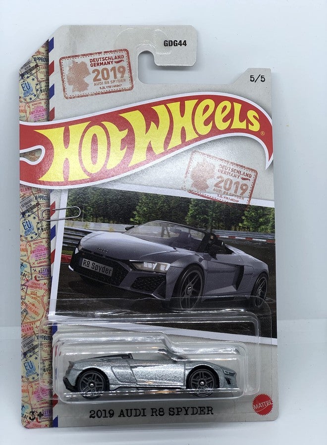 Hot Wheels 2022-2019 Audi R8 Spyder - Silver - World Class Racers 5/5 - Image 1