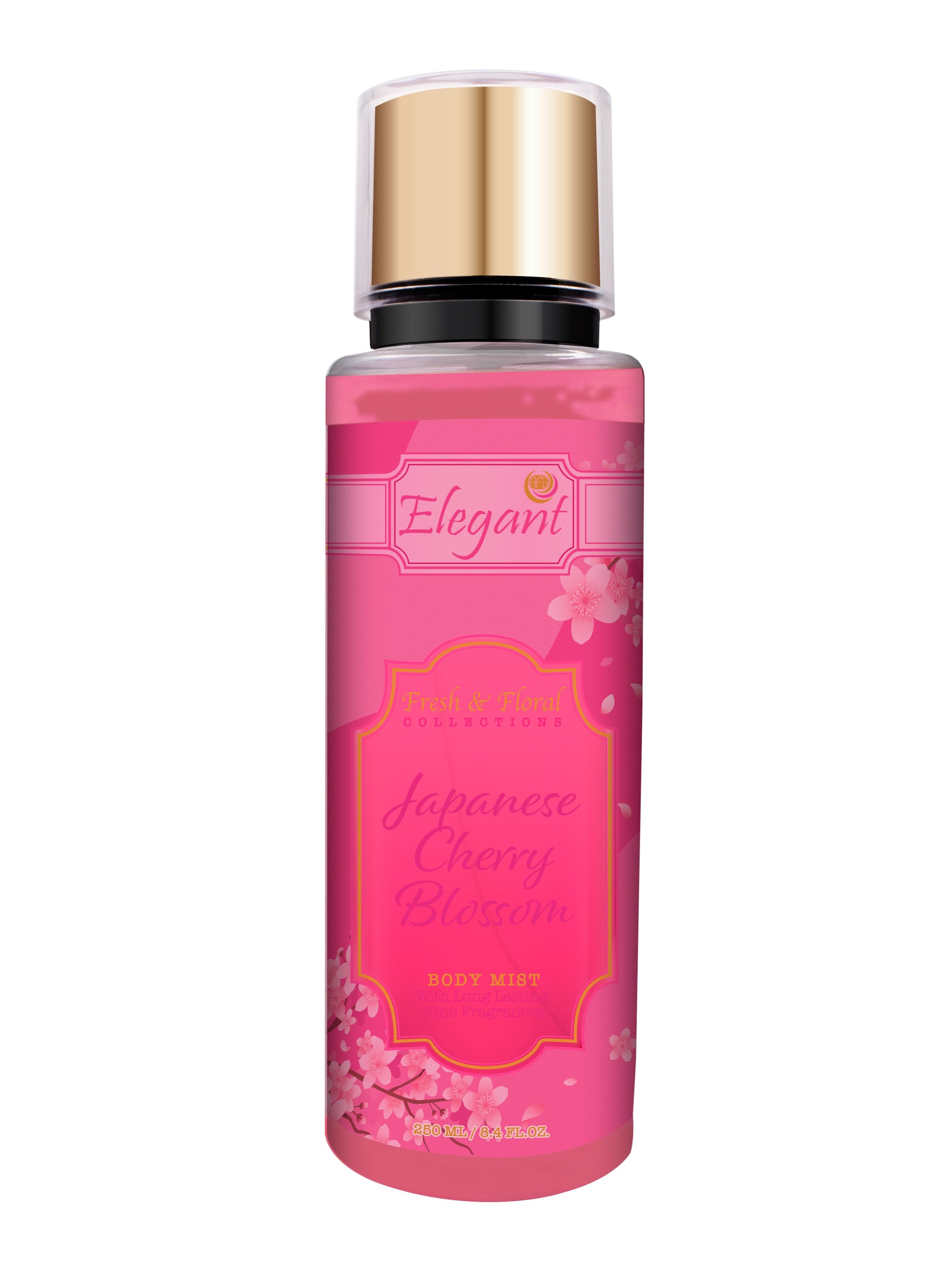 Elegant Elegant Japanese Cherry Blossom Body Mist Spray 250ml 