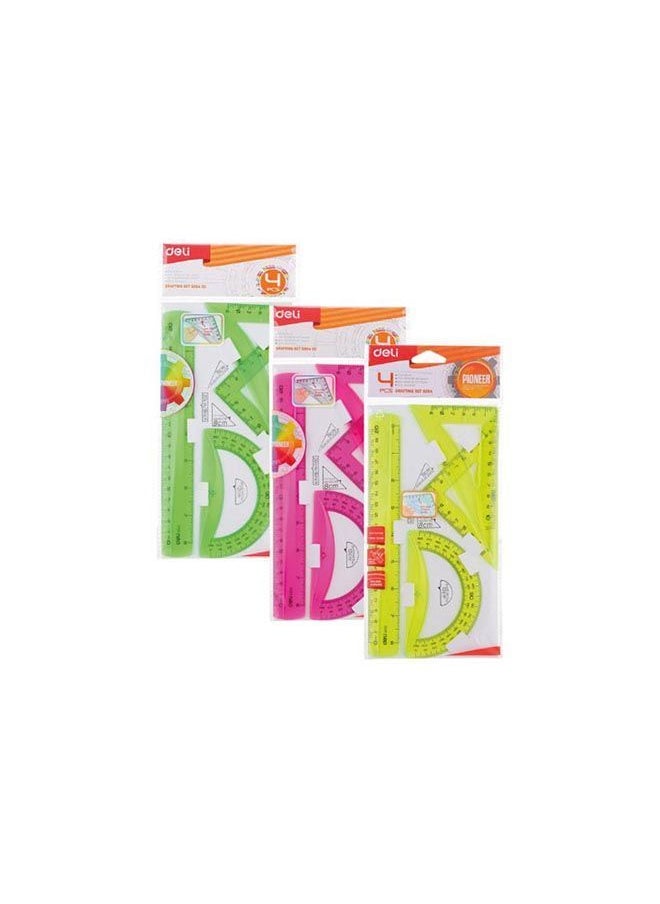 Deli - Ruler Set 4 Pcs - Image 1