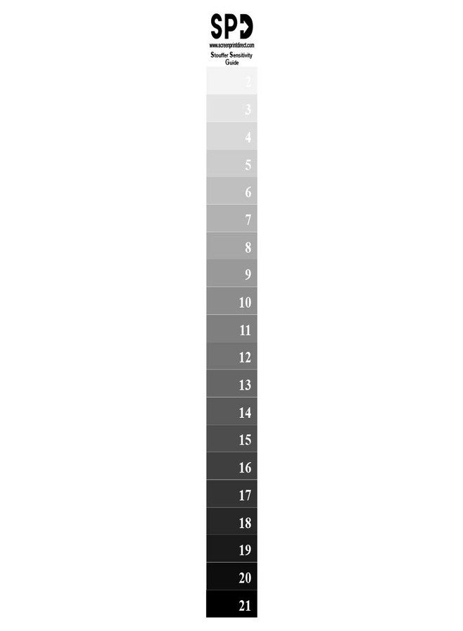 Screen Print Direct 21 Step Wedge Calculator - Stouffer Dial-in Exposure Calculator for Emulsion & Screens, Supplies - Image 1