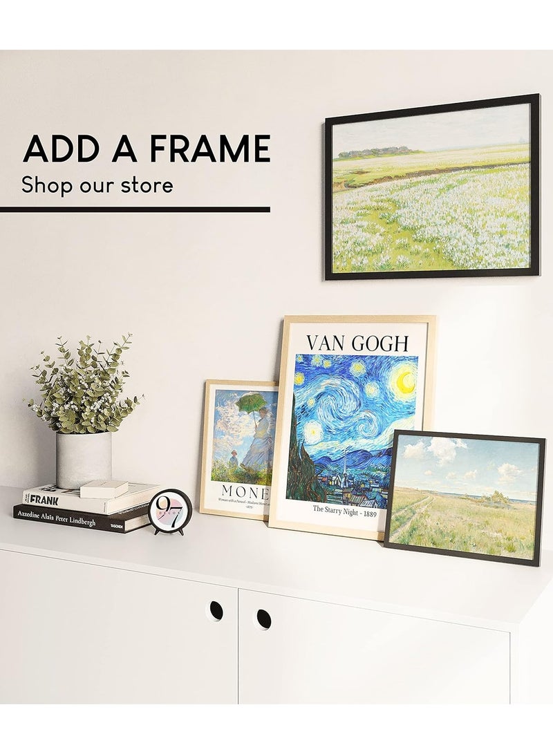 Today Idea Vintage Posters for Room Aesthetic - Vintage Art Prints for Wall Decor, Light Academia Decor, Vintage Gallery Wall Art, Neutral Vintage Pictures French Decor for Cozy Bedroom (Unframed) - Image 2