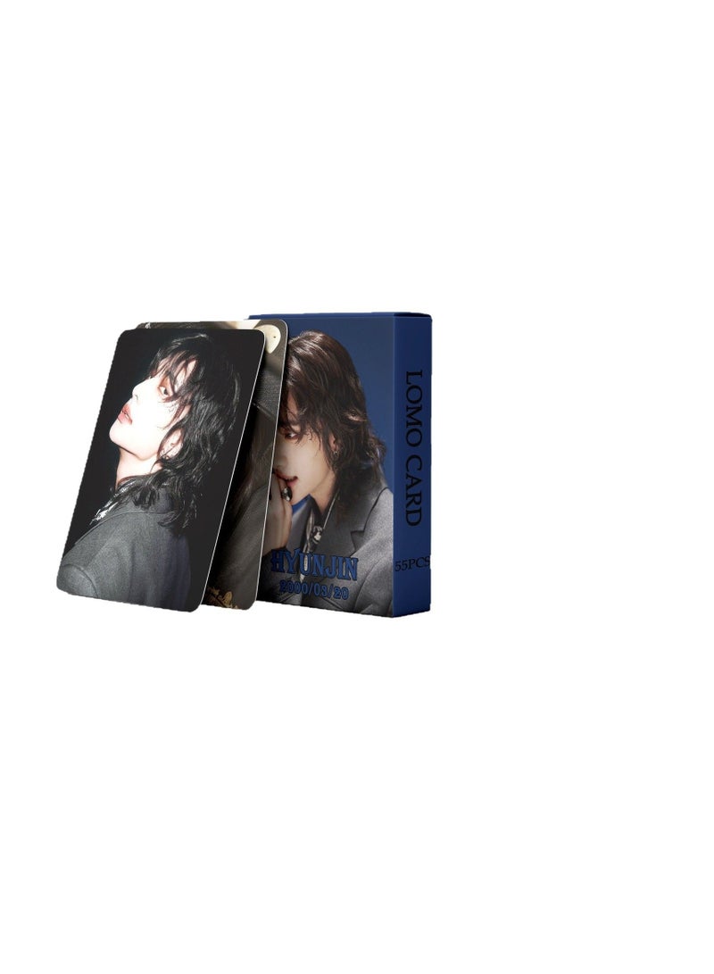 NIBEMINENT 55 Pcs Kpop Stray Kids - Hyunjin Lomo Cards Card For Fans Collection Gifts - Image 2