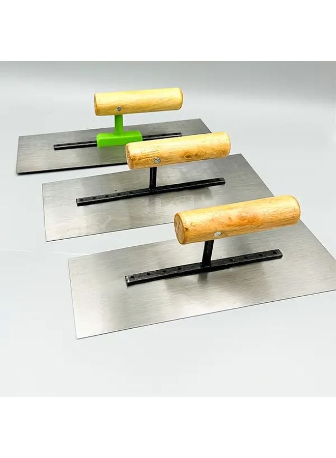 1pc Stainless Steel Trowel With Wooden Handle Manual Plastering Tool For Home Improvement - Image 5