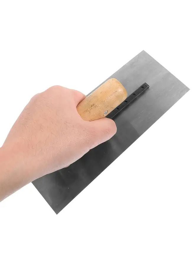 1pc Stainless Steel Trowel With Wooden Handle Manual Plastering Tool For Home Improvement - Image 3