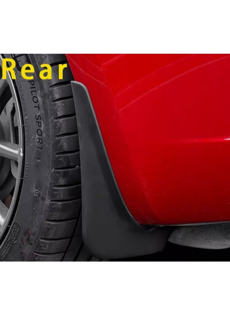 Generic - Testech Tesla 4 PCS Mud flaps Mud Flaps Splash Guards Mudguard Front and Rear Wheel Fender For Tesla Model 3 and Y 2022 2023 Car Exterior Accessories - Image 1