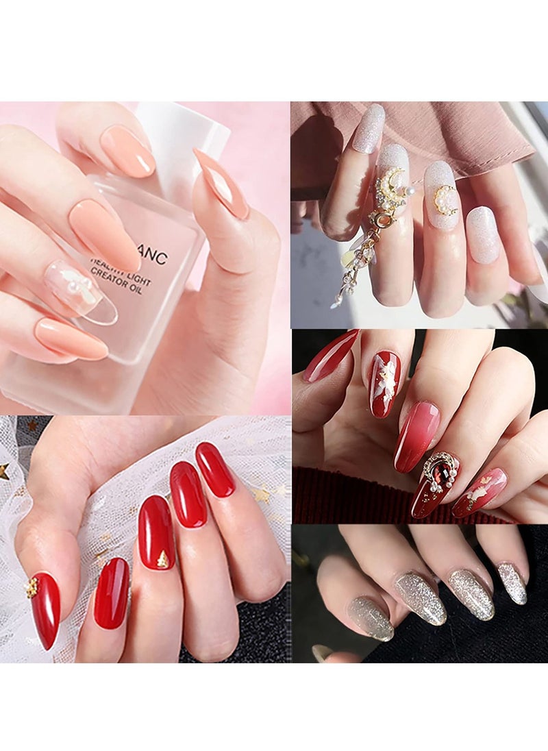 SYOSI Soft Gel Full Cover Nail Tips 240PCS 12 Sizes Clear Gel Nail Tips Long Stiletto Gelly Tips with Case for Press On Nail Extension DIY Manicure Soak Off  - Image 5