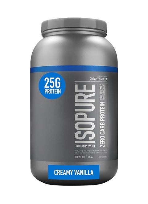 Zero Carb Whey Protein Isolate Powder With Vitamin C And Zinc For Immune Support, 25g And Keto Friendly Creamy Vanilla - 1.36 KG