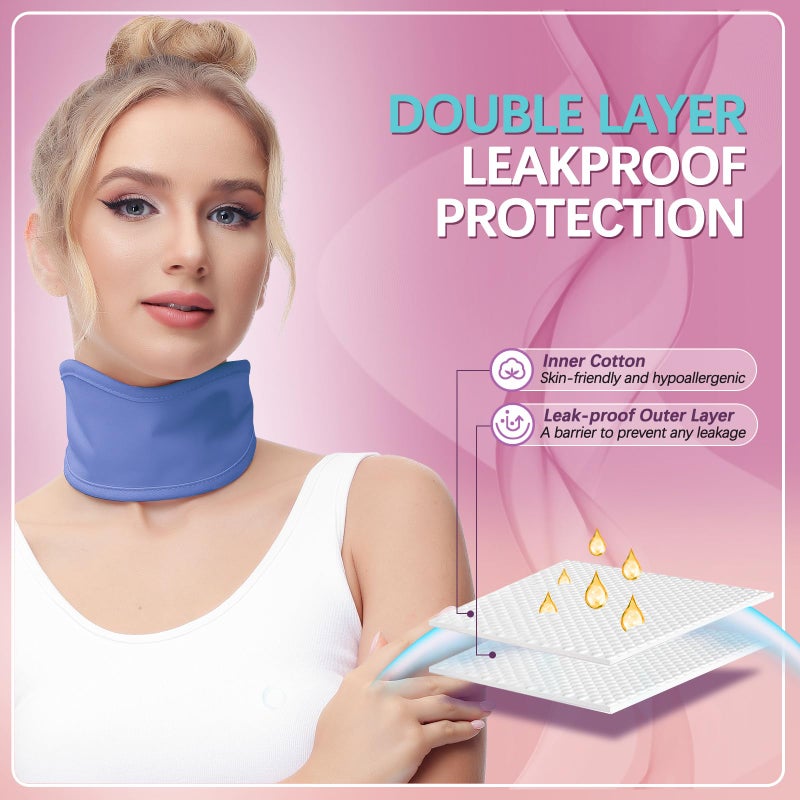 Glitz Castor Oil Pack for Thyroid - Organic Castor Oil Neck Wrap, Reusable, Leak-Proof Design, Less Mess, Comfort Fit, Oil Not Included (Violet) - Image 3