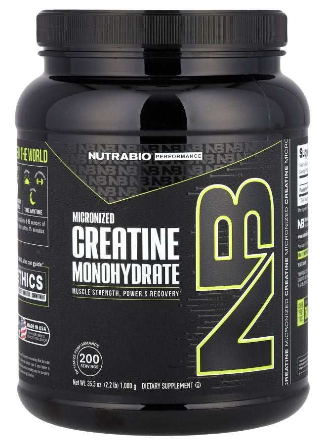 NutraBio Performance Micronized Creatine Monohydrate 35.3 oz (1000 g)