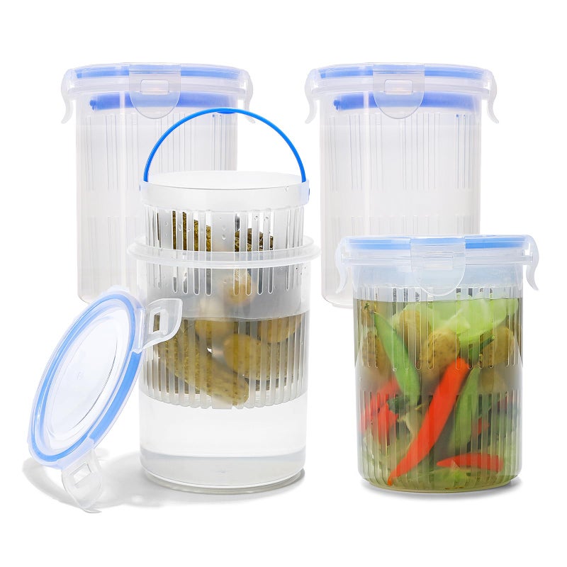 Genaric Homera Plastic Refrigerator Organizer 3.7L for Storing Vegetables, Fruits and Various Foods, Flexible and Sturdy Design Safe and Easy to Use for All Types of Refrigerators