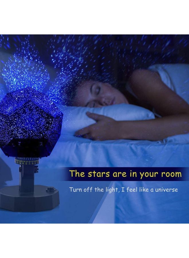NIBEMINENT Star Projector LED Night Light Black 20.5x28.3x5.5cm - Image 2