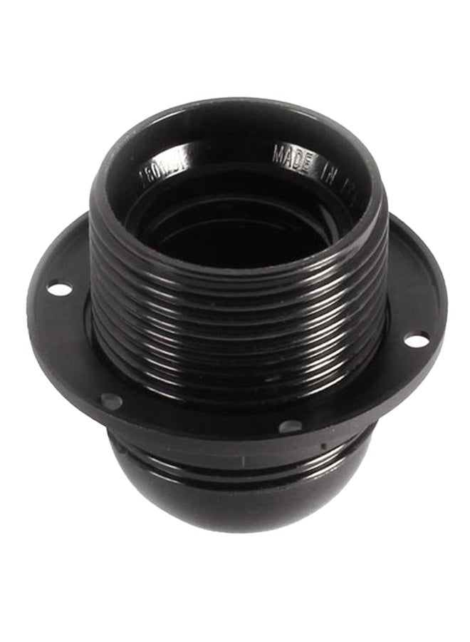 NIBEMINENT E27 Threaded Lamp Holder Black  - Image 1