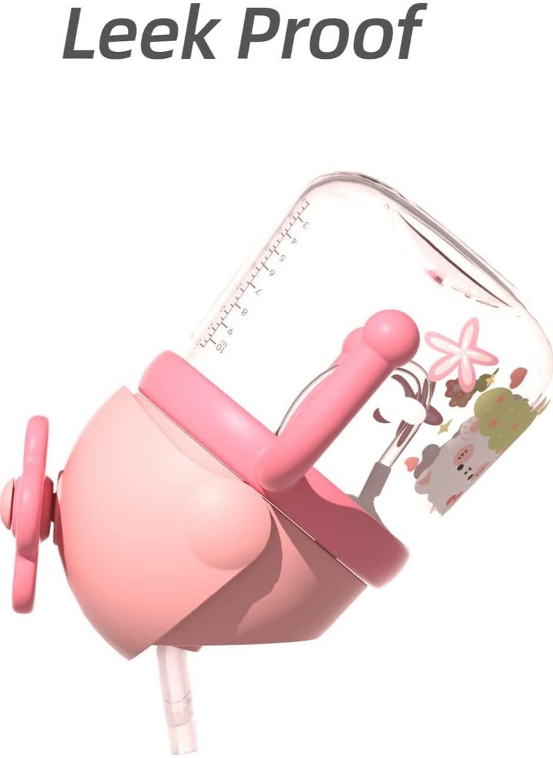 Sippy Cup with Strap, Spill Proof Training Toddler Cups With Handle for Baby 6+ Months, Trainer Cup for Toddlers