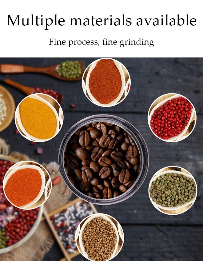 DUNISO Coffee grinder, multifunctional electric bean grinder, portable spice grinder, equipped with 304 stainless steel blades, easy to use, suitable for home kitchens and living rooms，8*8*17cm - Image 5