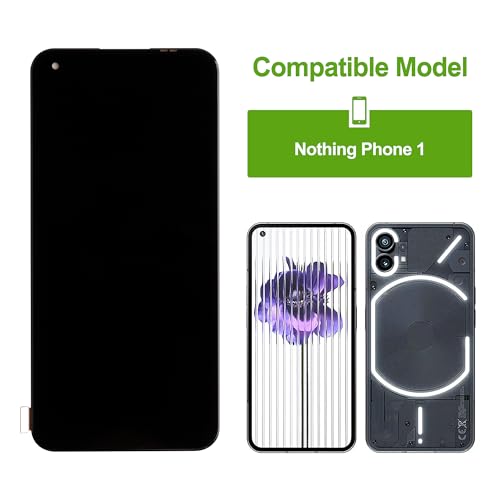 SwarKing New TFT Digital Display Replacement Compatible with Nothing Phone 1(Black no Frame) LCD Display Touch Screen Digitizer Assembly with Repair Tools - Image 2