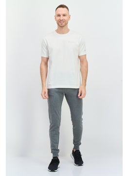 Champion Men Sportswear Fit Short Sleeve Outdoor T Shirt, Off White  - Image 4